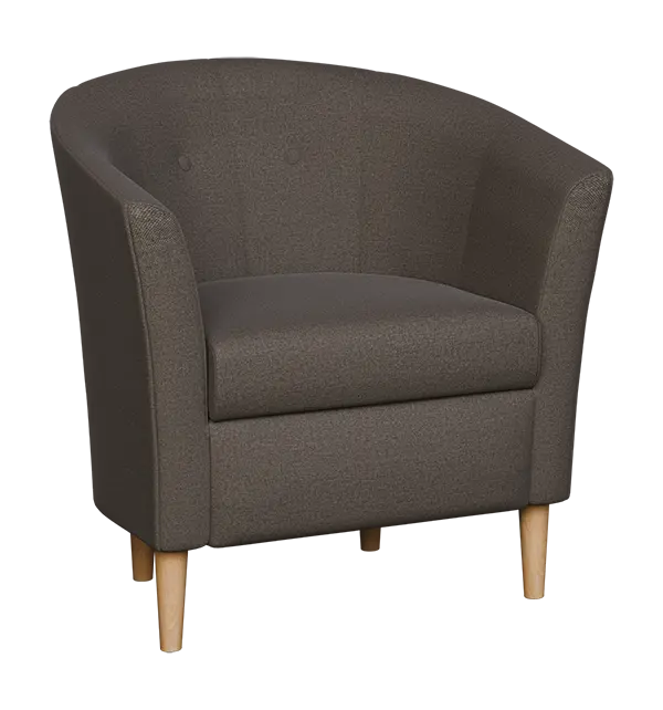 CHARLOTTE 1, křeslo, látka šedá